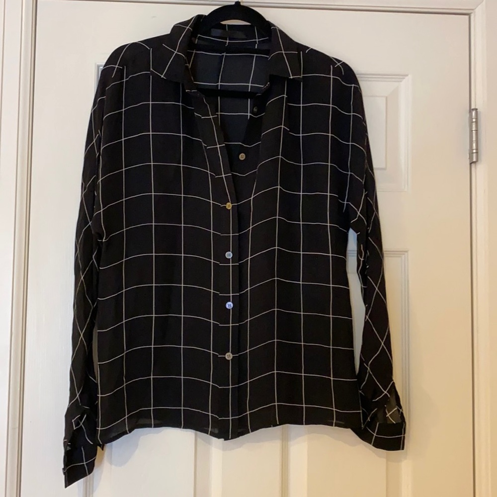 Jenni Kayne Silk Button Down top small